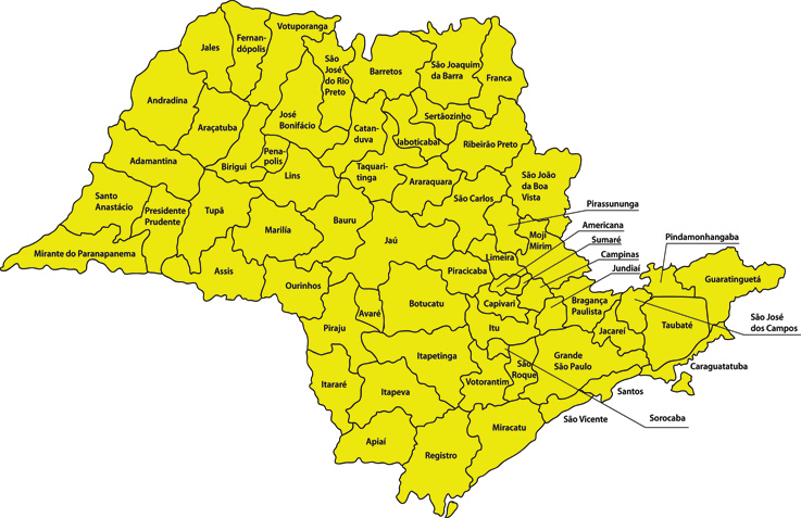 Mapa de São Paulo